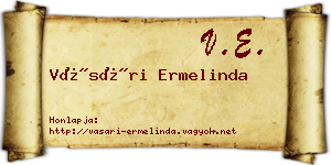 Vásári Ermelinda névjegykártya